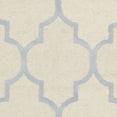 thumbnail image 5 of SAFAVIEH Cambridge Kevin Geometric Wool Area Rug, Ivory/Light Blue, 6' x 6' Round, 5 of 6