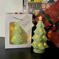 thumbnail image 2 of Ceramic Christmas Tree Night Light Festive Illuminated Star, 2 of 5