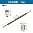 thumbnail image 2 of Cable coaxial plano para paso a través de puertas/ventanas Uxcell con conector UHF macho a hembra de 0.98ft/30cm, extensión de cable coaxial plano para antena enrutador, paquete de 2, 2 of 6