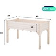 thumbnail image 7 of FDW 48x24x30in Elevated Raised Wood Planter Garden Bed Box Stand for Backyard, Patio，Natural, 7 of 7
