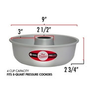 Fat Daddios RMP-9 Anodized Aluminum Ring Mold Pan, 9 x 2 3/4 inch, Silver