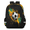 Black, variant on Boho Rainbows Travel Backpack for Adults, Multi-Functional Casual Daypack with Adjustable Shoulder Straps, Suns Clouds Laptop Bag for Work Outdoor