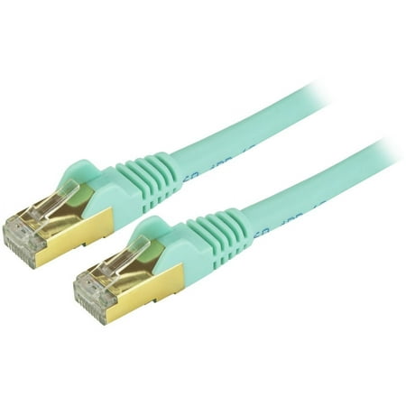UPC: 0065030871600 | Startech.com 8ft Cat6a Ethernet Cable  10 Gigabit Shielded Snagless Rj45 100w Poe Patch Cord  Cat 6a 10gbe Stp Network Cable W/strain Relief  Aqua  Fluke Tested/ul Certified Wiring/tia – Category 6a