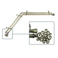 thumbnail image 2 of Fabritio 13/16 inch Double Corner Window Curtain Rod 66-120" - Antique Brass, 2 of 3