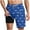 Blue, variant on Taqqpue Men's Swim Trunks Plus Size Hawaiian Beach Shorts Bathing Suits Casual Elastic Waist Drawstring Summer Shorts Printed Quick Dry Beach Board Shorts with Pockets S-5XL