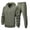 Set-A56Army Green, variant on Gamivast Men's Button Down Hoodie Set Long Sleeve Hooded Jacket and Pants Casual 2 Piece Outfit for Daily Wear Streetwear Outdoor Sport Lounge Suit