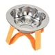 thumbnail image 5 of Comedero elevado para gatos con plato de alimentación de acero inoxidable desmontable y soporte antideslizante Naranja, 5 of 9