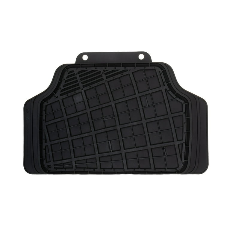 Genuine Dickies 4-Piece Rubber Floor Mat Set Fits SUVs Black