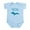 Sky Blue, variant on CafePress - 906 4 LIFE Infant Bodysuit - Baby Light Bodysuit, Size Newborn - 24 Months