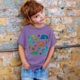 thumbnail image 2 of FhsagQ Mode Décontractée Imprimée pour Garçon et Fille, Col Rond, Manches Courtes, T-Shirt Ample, Printemps, Été, Taille 6, Violet de Pâques, 8-9 Ans, 2 of 3