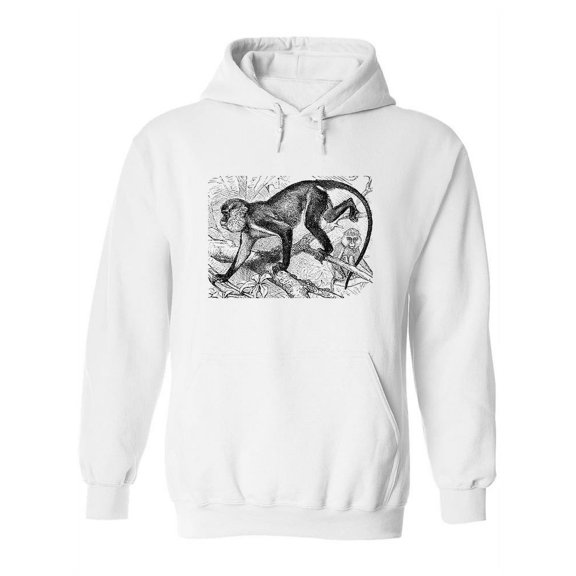 Mona Monkey Hoodie Women -Image by Shutterstock, Female Medium