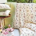thumbnail image 4 of Nayoroom, Botanical Floral Pattern Reversible Duvet Cover, Soft Microfiber, Queen, 4 of 4