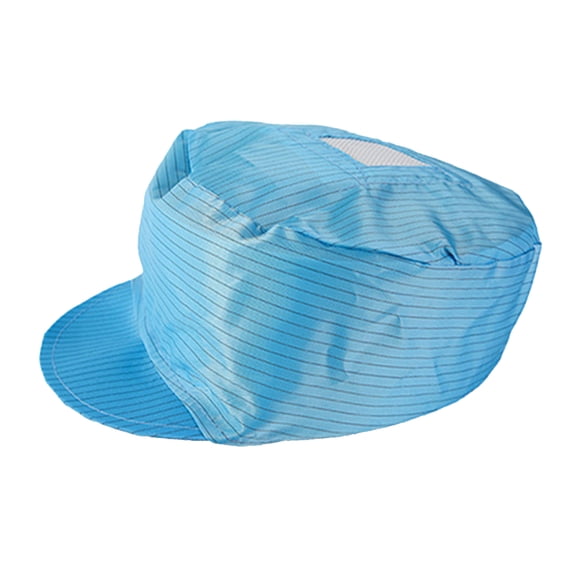 Landege 5-Pack Breathable Anti-Static Work Hats for Workshop, Factory, and Industrial Use