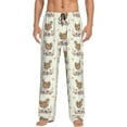 thumbnail image 2 of Goofa Flower Chicken Printed Soft Pajama Pants for Men, Wide Leg Comfy Casual Lounge Yoga Pants-X-Large, 2 of 9