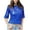 Blue, variant on LEAVINGSUO 2026 50% off Clear! Womens Tops Fashion Women Fashion Half Sleeve Round Collar Printed T-Shirt Blouse Sequin Loose Tops