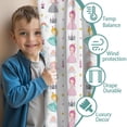 thumbnail image 3 of Blackout Kids Curtains,White Princess Castle Pattern Childrens Insulated Curtains Set Of 2,Bedroom Essentials,Toddler Room Decor 42"x54", 3 of 5
