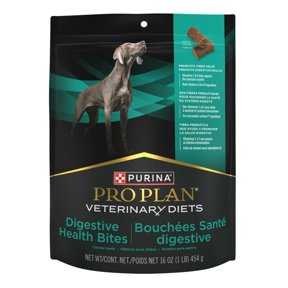Purina Pro Plan Veterinary Diets Digestive Health Bites Dog Treat Chews, 16 oz. Pouch