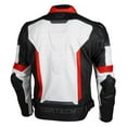 thumbnail image 2 of Cortech Apex Mens Leather Motorcycle Jacket Red/White/Black LG, 2 of 2