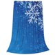 thumbnail image 2 of Balery Blue Christmas With Snowflakes Manta de Felpa Suave y Acogedora – Cobija de Franela Aterciopelada para Cama, Lavable y Cálida para Sofá, Mascotas, Transpirable-60"x50", 2 of 7