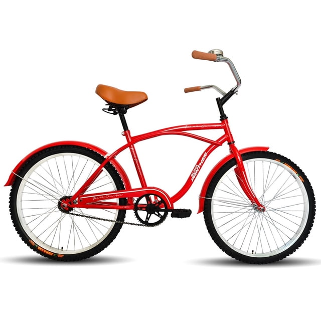 Bicicleta Black Panther Beach Cruiser R24 Caballero Rojo