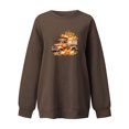 thumbnail image 3 of ICHUANYI Liquidación Moda de mujer Otoño Impreso Blusa suelta de manga larga Cuello redondo Casual Pullover Tops Sweatershirt ICHUANYI WER202308170950, 3 of 3