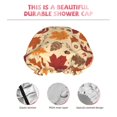 thumbnail image 3 of KLL Autumn Leaves 2 Pattern Shower Cap & Bath Cap for Women,Reversible Oversized Waterproof Shower Caps for all Hair Lengths,Elastic Reusable Bathing Hair Cap, 3 of 6