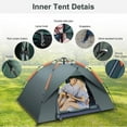 thumbnail image 3 of Camping Dome Tent Is Suitable For 2/3/4/5 People, Waterproof, Spacious, Portable Backpack Tent, Suitable For Outdoor Camping/Hiking, 3 of 4