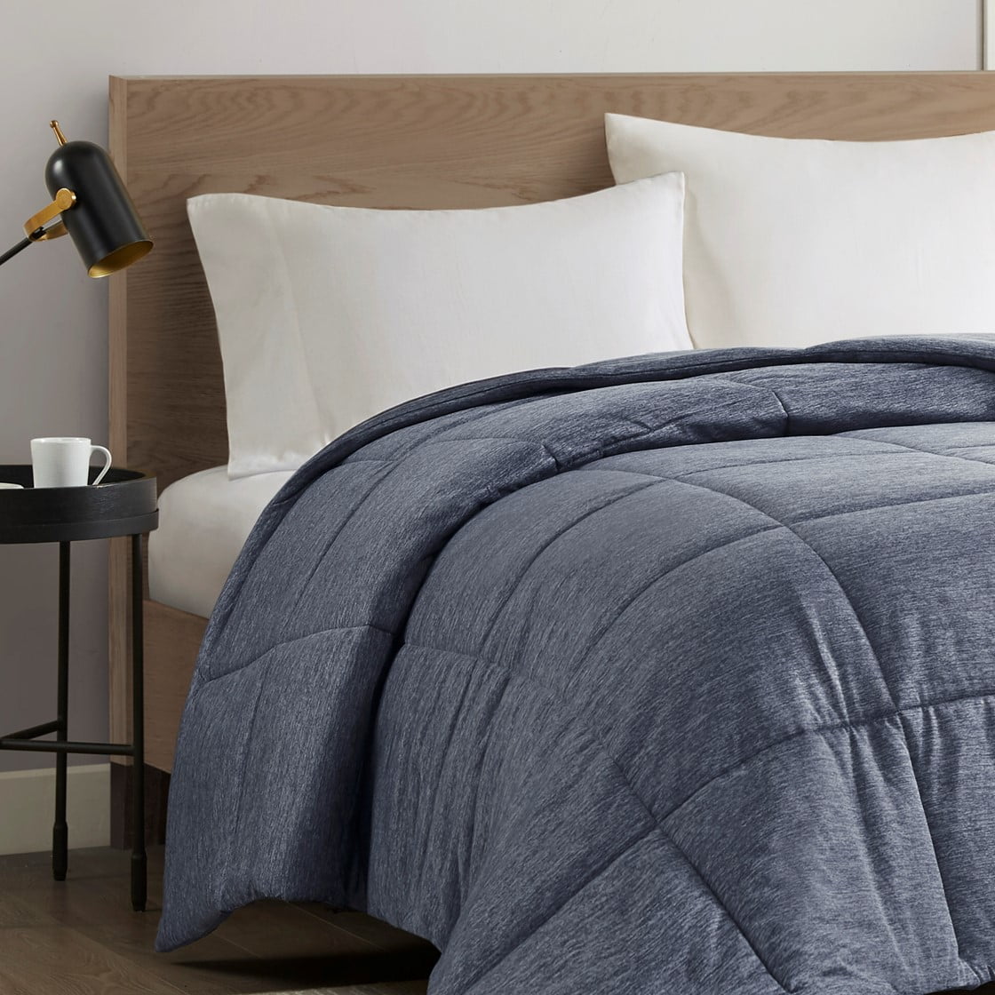 Gracie Mills Heathered Jersey Knit Down Alternative Comforter GRACE-15592 Oversized