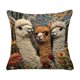 thumbnail image 2 of Funda de cojín decorativa | Funda de cojín de tela flocada con estampado animal | Decoración para sofá, sala de estar y hogar, 2 of 6