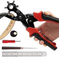 thumbnail image 1 of Leather Hole Punch Set, Super Heavy Duty Rotary Puncher, Precision Multi Hole Sizes for Belts, Crafts Holes A, 1 of 5