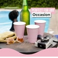 thumbnail image 4 of Amscan Bright Pink 18oz Plastic Party Cups – 50 Count, 4 of 4