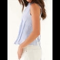 thumbnail image 4 of Blusas Casuales Sin Mangas para Mujer, Blusas de Trabajo Fruncidas, Ajustadas, Camisas de Moda 2025 Azul L, 4 of 8