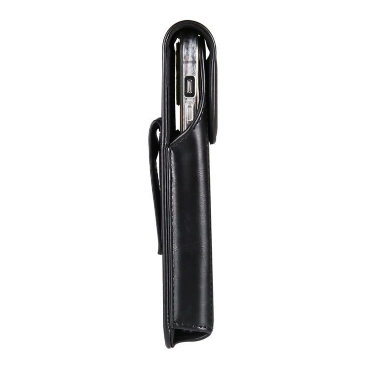 Classic Leather Phone Holster with Belt Loop & Magnetic Closure for Samsung & iPhone