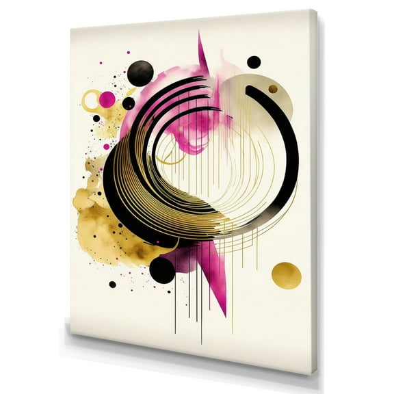 Designart Colorful Circular Abstract III Canvas Wall Art