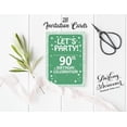 thumbnail image 4 of Darling Souvenir Green Birthday Invitation Card Printable Elegant Fill or Write In Blank Party Invites 28 Pcs 5 x 7 Inches, 4 of 5