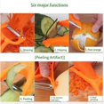 thumbnail image 3 of nipocaio Sharp stainless steel serrated blade peeler, 3 of 5