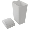 thumbnail image 1 of Saedy 14 L Swing Lid Trash Can, Greyish Plastic Slim Garbage Can, 1 of 4