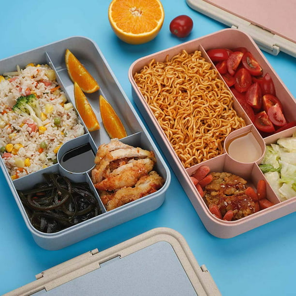 GLiving Bento Box, Wheat Straw Chinese-style Insulated Lunch Box ...