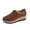 Coffee, variant on Willtoo Orthopedic Womens Faux Leather Shoes Lightweight Soft-Soled Heightening Effect Waterproof and wear-Resistant for Daily Wear