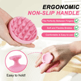 thumbnail image 7 of Silicone Scalp Massager, Soft Scrubber for Exfoliation, Dandruff Removal Head Massage Stress Relax, Wet & Dry Use for Thick Thin Curly Hair Care, Pink, 7 of 7