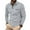 Gray, variant on qolati Mens Henleys Shirts Casual Plaid Long Sleeve Work T Shirt Fashion Button Down Business Golf Blouse Tops