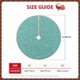 thumbnail image 2 of Haiem Teal Green Glitter Pattern Christmas Tree Skirt Merry Christmas Party Christmas Tree Decoration,New Year Decorations-30", 2 of 6