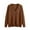 Brown, variant on Sweater Cardigan Women - Fashion Casual Knit Jacket Outwear Ribbed Hem Cuffs Long Sleeve Button Up V Neck Knitwear (XL, Gray)