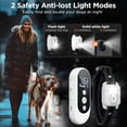thumbnail image 5 of Dog Shock Collar, 3300ft Dog Training Collar with Remote, IPX7 Waterproof Rechargeable Sleek Modern Shock Collar with Beep, Vibration, Safety Shock, 8-120 lbs, 5 of 8