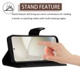 thumbnail image 5 of for Motorola Moto G Power 5G 2024 Wallet Case, Elegant Card Holder Cash Slot PU Leather Kickstand Shoulder Strap Shockproof Protective Flip Women Girls Case Cover for Moto G Power 5G 2024, Black, 5 of 6