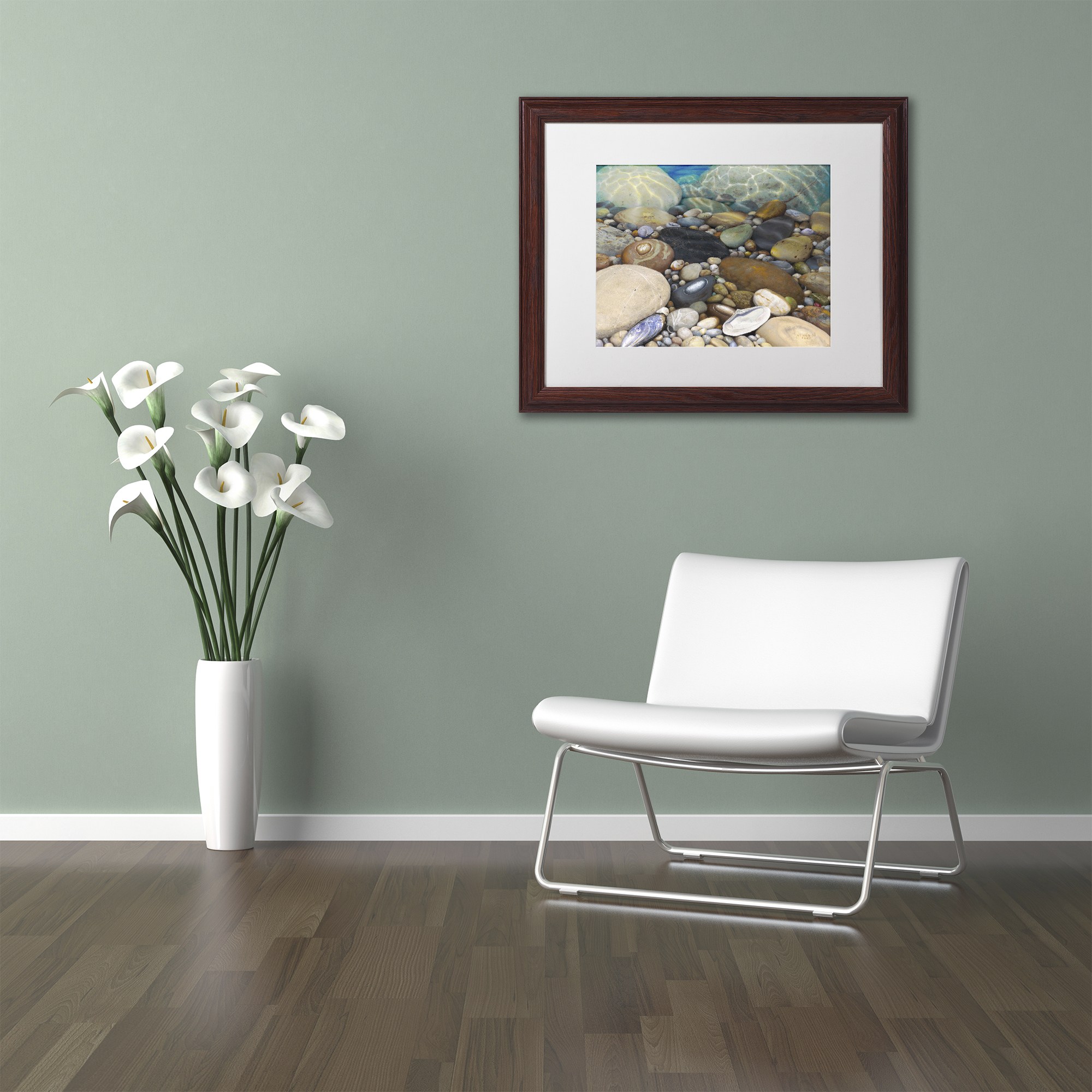 Stephen Stavast 'Shoreline Treasures' Matted Framed Art