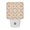 Brown, variant on Medallion Tile LED Night Light, Boho Vintage Blue Mosaic Floral Symmetry Night Lights plug into Wall with Smart Sensor Dusk to Dawn Sensor for Nursery Bedroom 2.95x4.5in