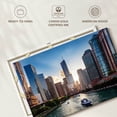 thumbnail image 6 of Elephant Stock Chicago River Boats Wall Art - Horizontal Canvas Wall Art - Living Room Wall Decor - Places Canvas - Teal And Blue Decor - 39" x 26", 6 of 8