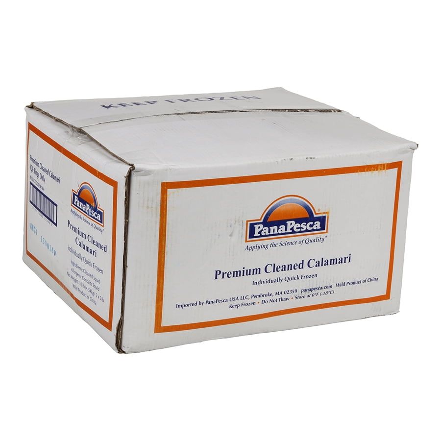 Pana Pesca Fully Cleaned Todarodes Squid Rings, 5 Pound - 2 per case.