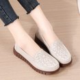 thumbnail image 6 of Women's Casual Loafers Slip On Leather Shoes Lightweight Casual Walking Shoes Female Moccasins Classic Penny Loafer Flats Boat Shoes, 6 of 9